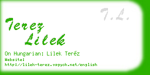 terez lilek business card
